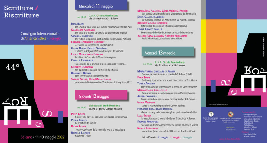 foto del Programma del 44° Convegno Internazionale di Americanistica