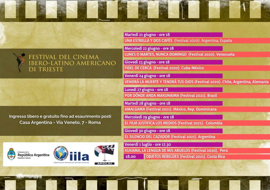 programma festival del cinema ibero latino americano di Trieste