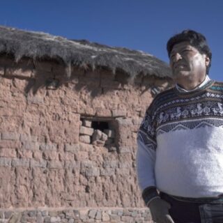 Foto di Evo Morales primo presidente indigeno Bolivia